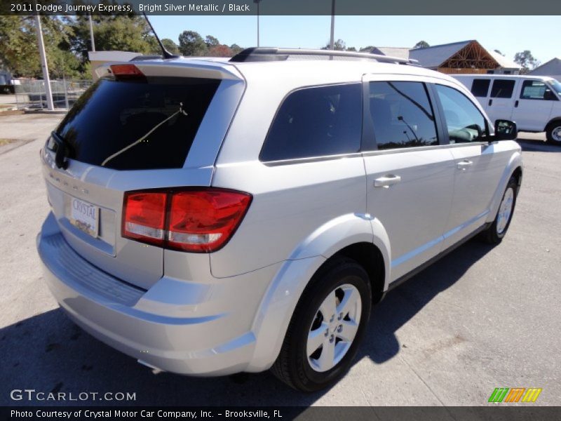 Bright Silver Metallic / Black 2011 Dodge Journey Express