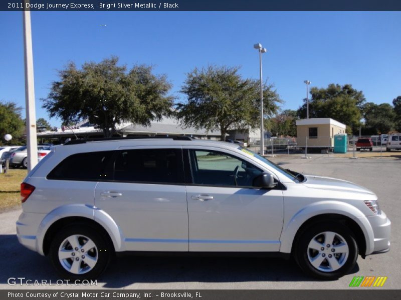 Bright Silver Metallic / Black 2011 Dodge Journey Express