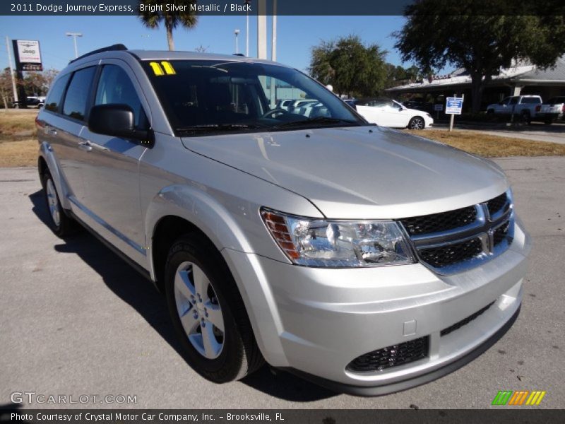 Bright Silver Metallic / Black 2011 Dodge Journey Express