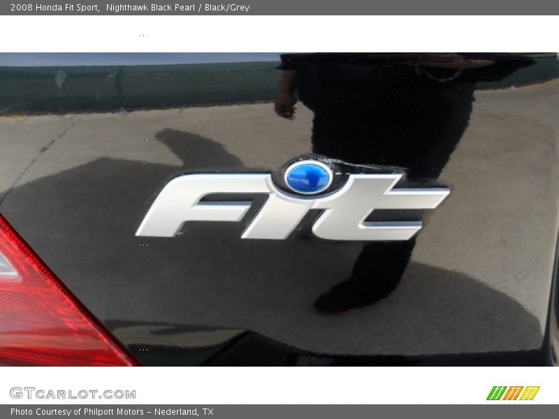Nighthawk Black Pearl / Black/Grey 2008 Honda Fit Sport