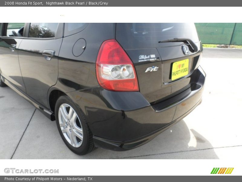 Nighthawk Black Pearl / Black/Grey 2008 Honda Fit Sport