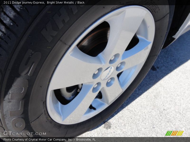 Bright Silver Metallic / Black 2011 Dodge Journey Express