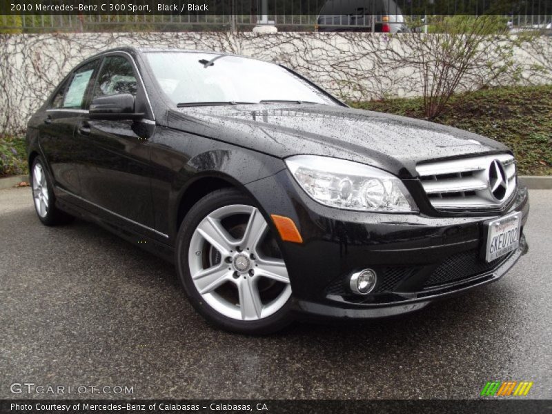 Black / Black 2010 Mercedes-Benz C 300 Sport