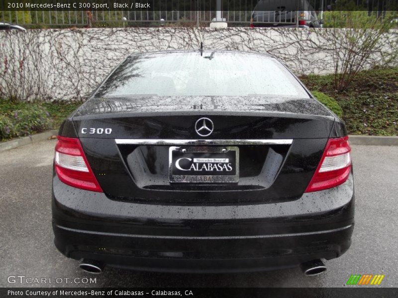 Black / Black 2010 Mercedes-Benz C 300 Sport