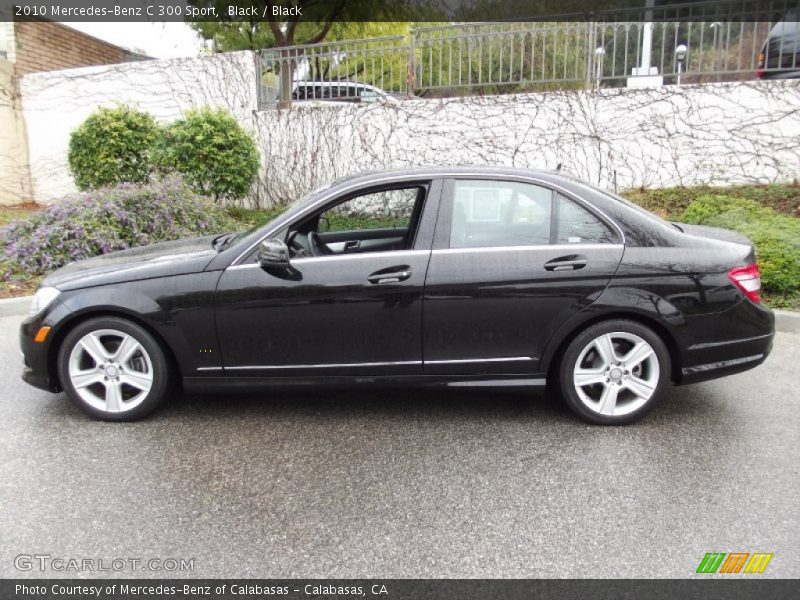 Black / Black 2010 Mercedes-Benz C 300 Sport