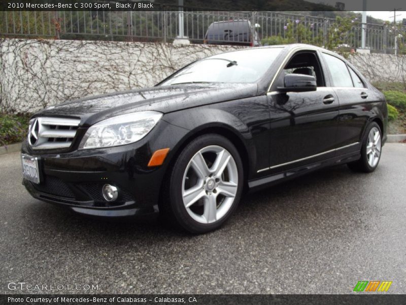 Black / Black 2010 Mercedes-Benz C 300 Sport