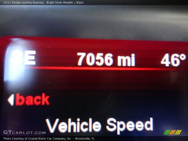 Bright Silver Metallic / Black 2011 Dodge Journey Express