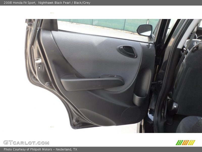 Nighthawk Black Pearl / Black/Grey 2008 Honda Fit Sport