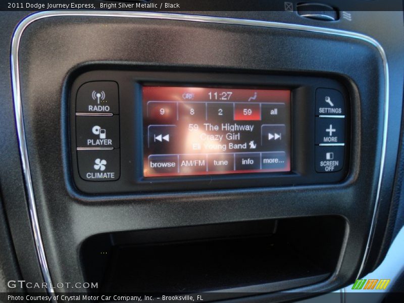Bright Silver Metallic / Black 2011 Dodge Journey Express