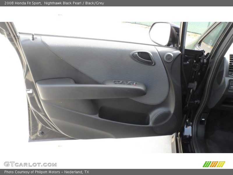 Nighthawk Black Pearl / Black/Grey 2008 Honda Fit Sport