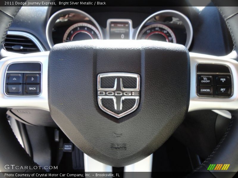 Bright Silver Metallic / Black 2011 Dodge Journey Express