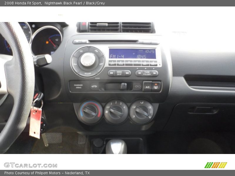 Nighthawk Black Pearl / Black/Grey 2008 Honda Fit Sport