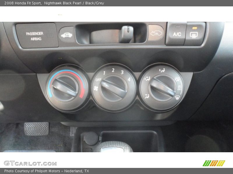 Nighthawk Black Pearl / Black/Grey 2008 Honda Fit Sport