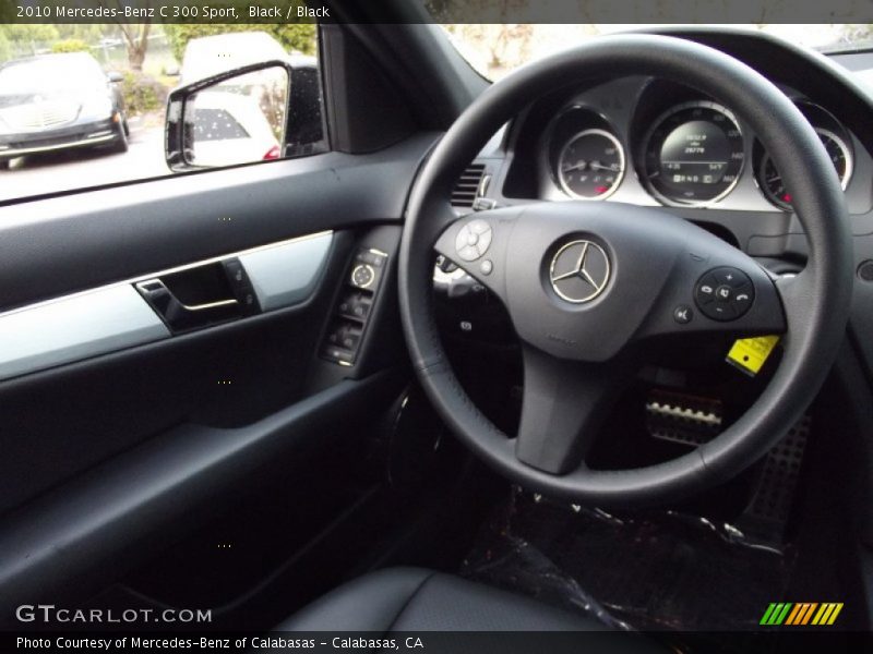 Black / Black 2010 Mercedes-Benz C 300 Sport