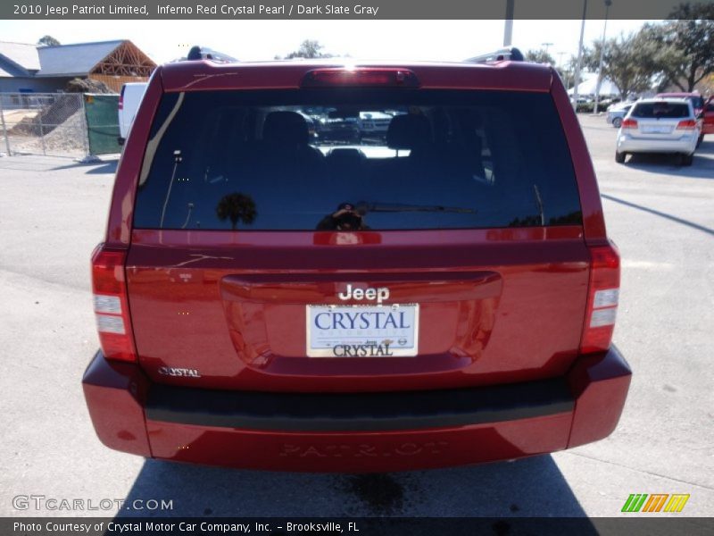 Inferno Red Crystal Pearl / Dark Slate Gray 2010 Jeep Patriot Limited