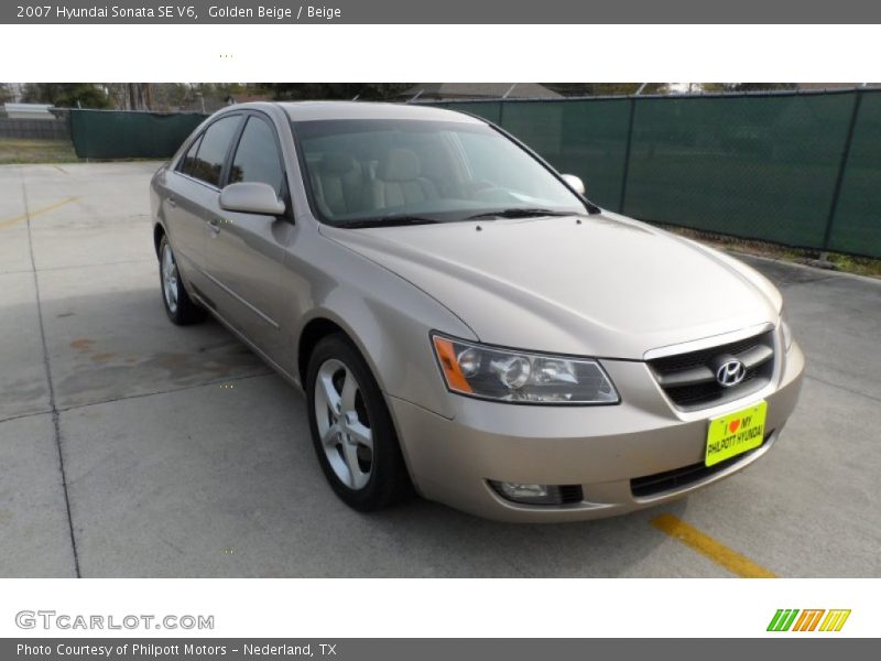 Golden Beige / Beige 2007 Hyundai Sonata SE V6