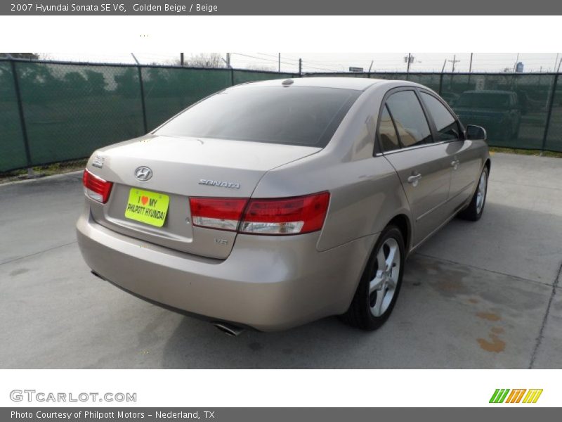 Golden Beige / Beige 2007 Hyundai Sonata SE V6