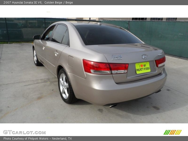 Golden Beige / Beige 2007 Hyundai Sonata SE V6