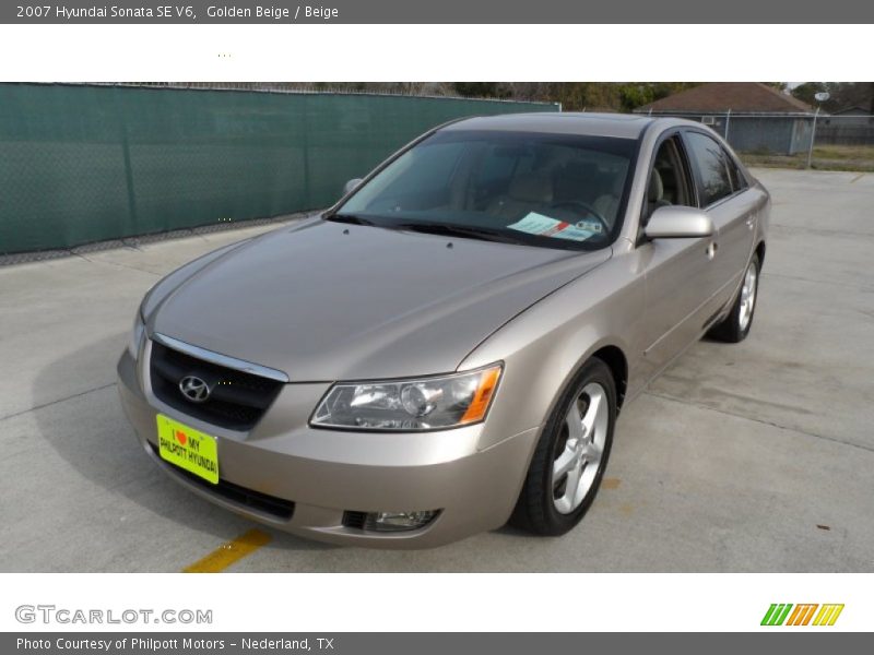 Golden Beige / Beige 2007 Hyundai Sonata SE V6