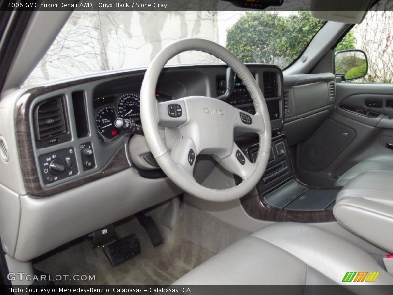 Onyx Black / Stone Gray 2006 GMC Yukon Denali AWD