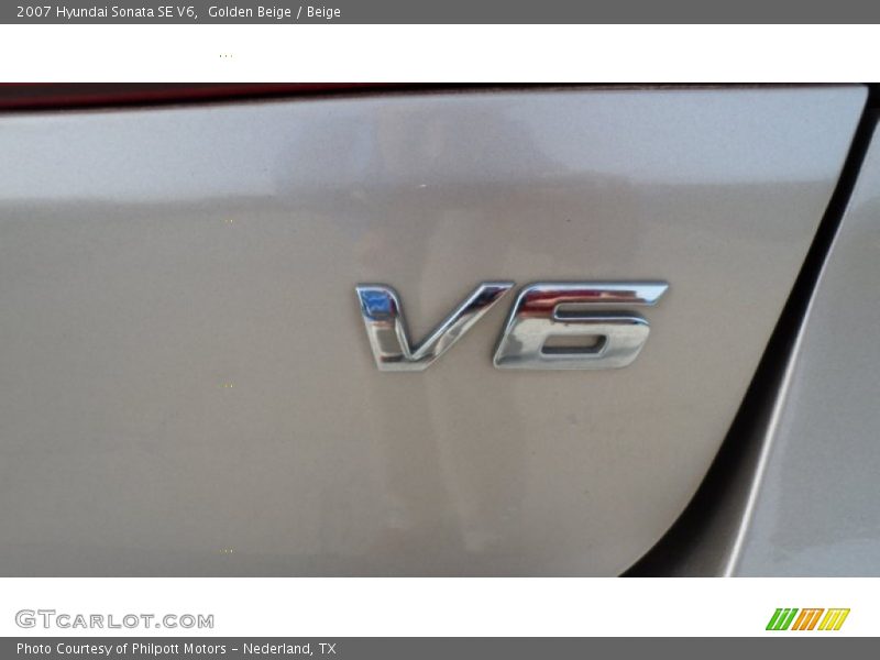 Golden Beige / Beige 2007 Hyundai Sonata SE V6