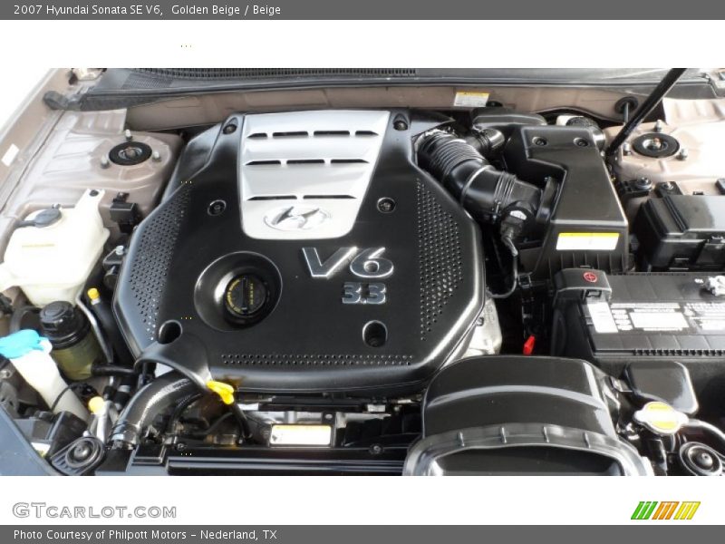  2007 Sonata SE V6 Engine - 3.3 Liter DOHC 24 Valve VVT V6