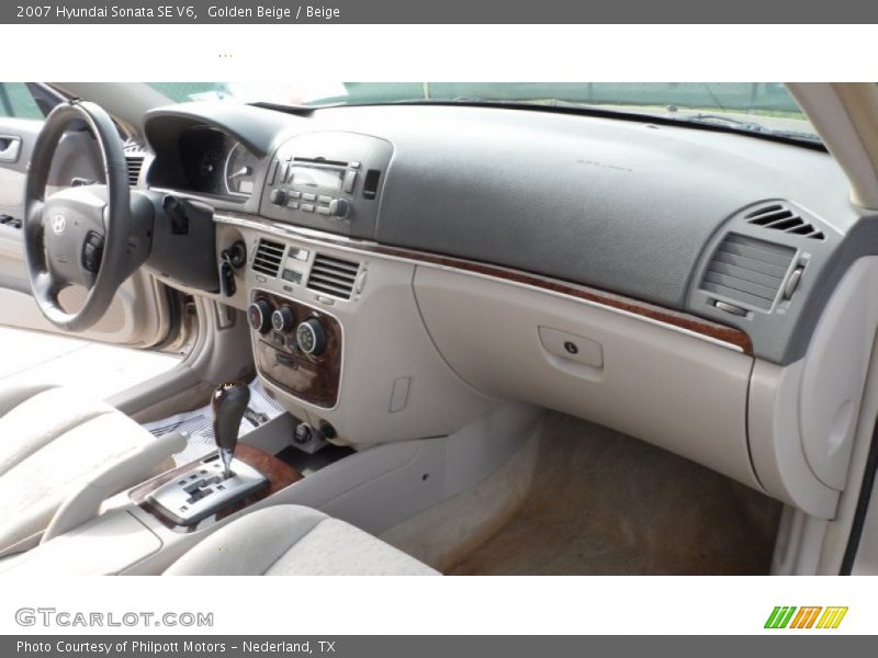 Golden Beige / Beige 2007 Hyundai Sonata SE V6