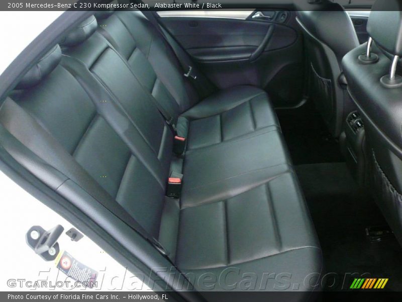 Alabaster White / Black 2005 Mercedes-Benz C 230 Kompressor Sedan