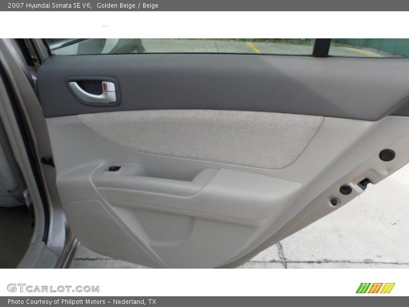 Golden Beige / Beige 2007 Hyundai Sonata SE V6