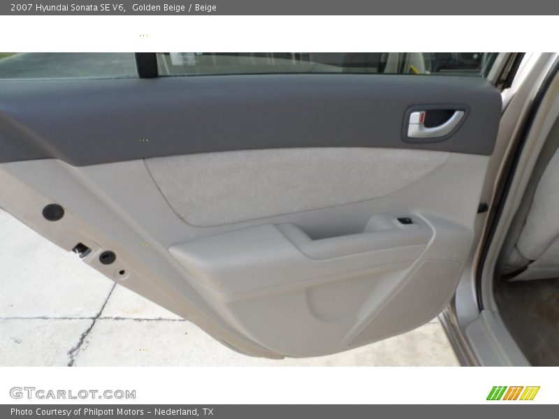 Golden Beige / Beige 2007 Hyundai Sonata SE V6