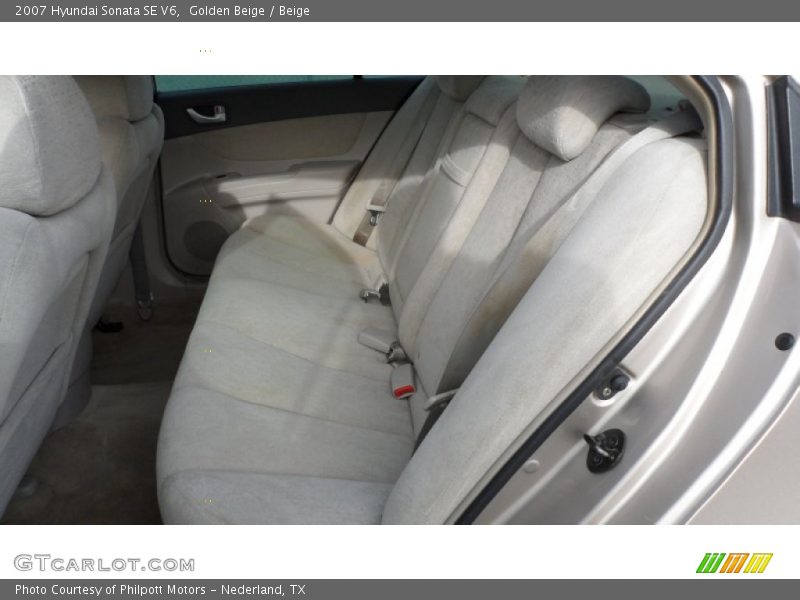 Golden Beige / Beige 2007 Hyundai Sonata SE V6