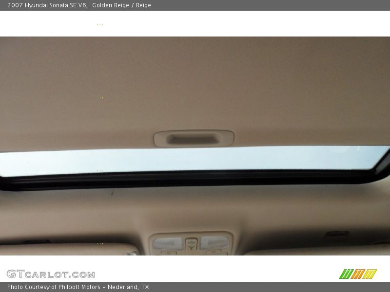 Golden Beige / Beige 2007 Hyundai Sonata SE V6