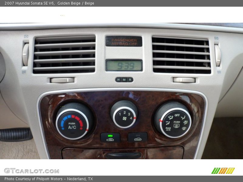 Golden Beige / Beige 2007 Hyundai Sonata SE V6