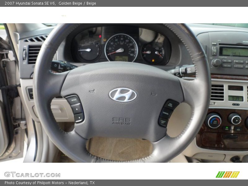 Golden Beige / Beige 2007 Hyundai Sonata SE V6