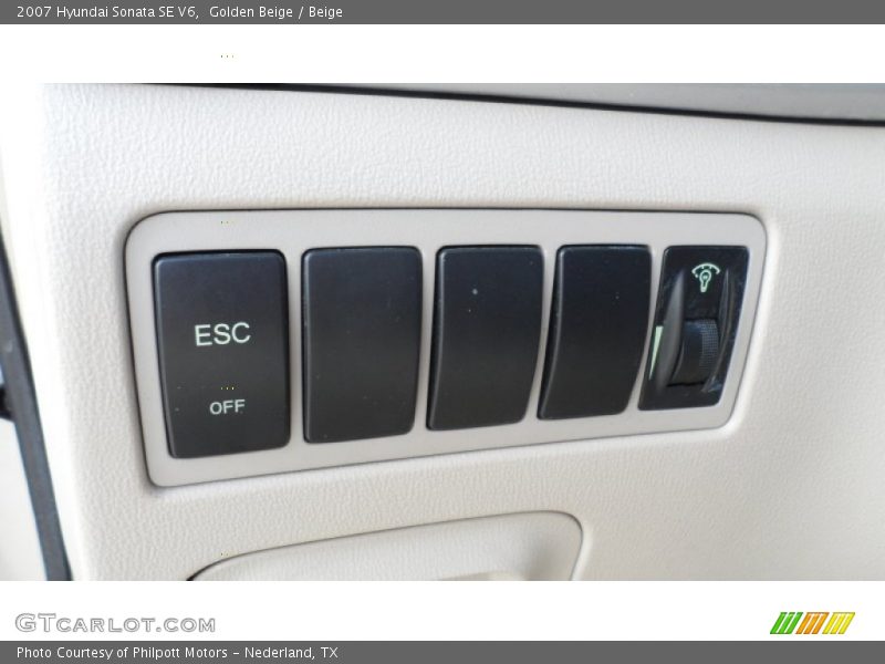 Golden Beige / Beige 2007 Hyundai Sonata SE V6