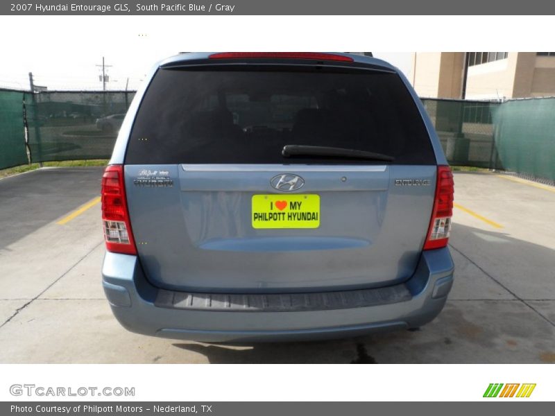 South Pacific Blue / Gray 2007 Hyundai Entourage GLS