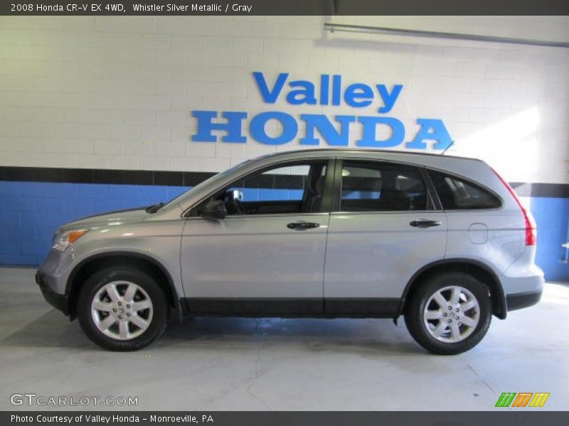 Whistler Silver Metallic / Gray 2008 Honda CR-V EX 4WD