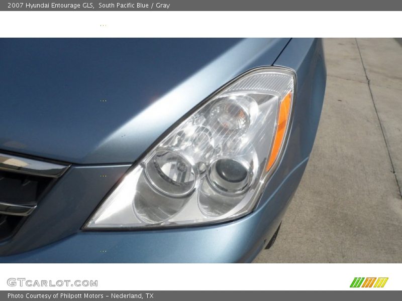 South Pacific Blue / Gray 2007 Hyundai Entourage GLS