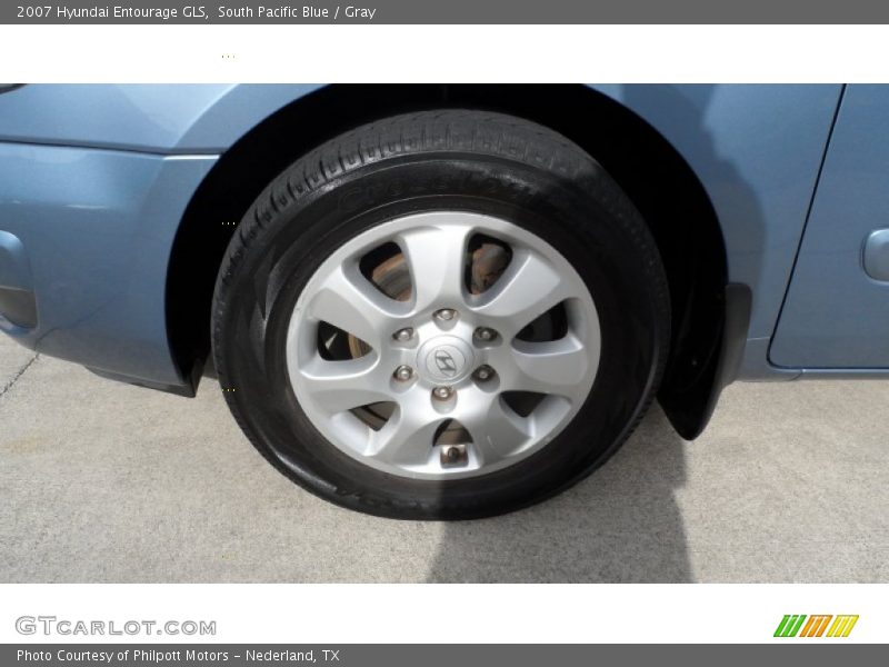 South Pacific Blue / Gray 2007 Hyundai Entourage GLS