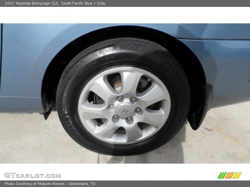 South Pacific Blue / Gray 2007 Hyundai Entourage GLS