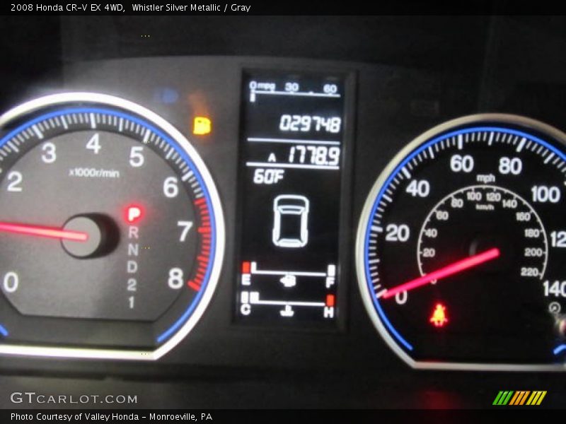 Whistler Silver Metallic / Gray 2008 Honda CR-V EX 4WD