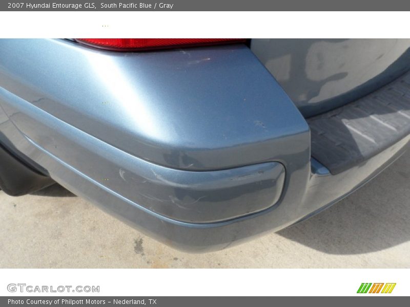 South Pacific Blue / Gray 2007 Hyundai Entourage GLS
