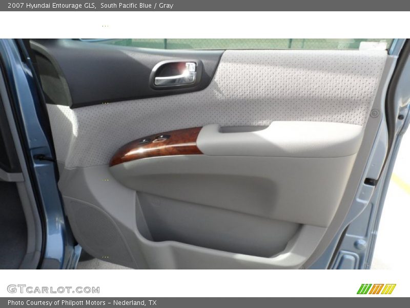 South Pacific Blue / Gray 2007 Hyundai Entourage GLS