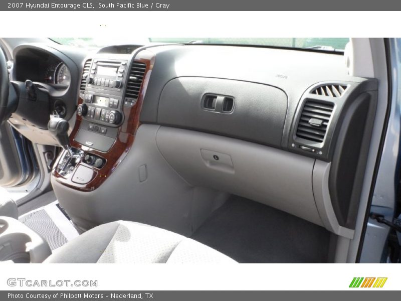 South Pacific Blue / Gray 2007 Hyundai Entourage GLS