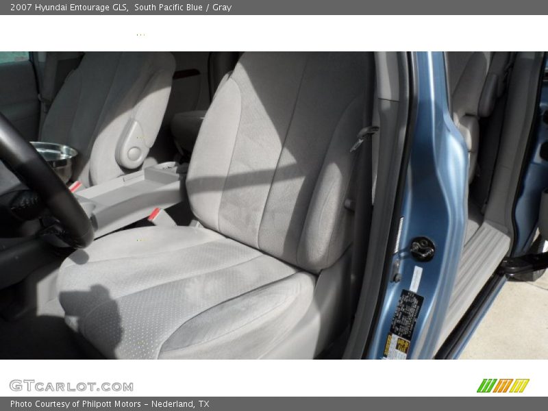 South Pacific Blue / Gray 2007 Hyundai Entourage GLS