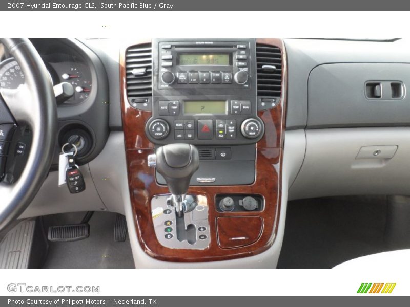 South Pacific Blue / Gray 2007 Hyundai Entourage GLS
