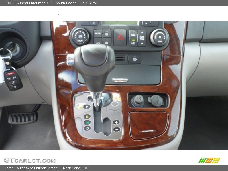 South Pacific Blue / Gray 2007 Hyundai Entourage GLS