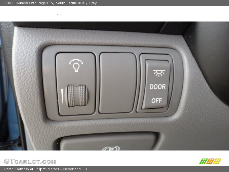 South Pacific Blue / Gray 2007 Hyundai Entourage GLS