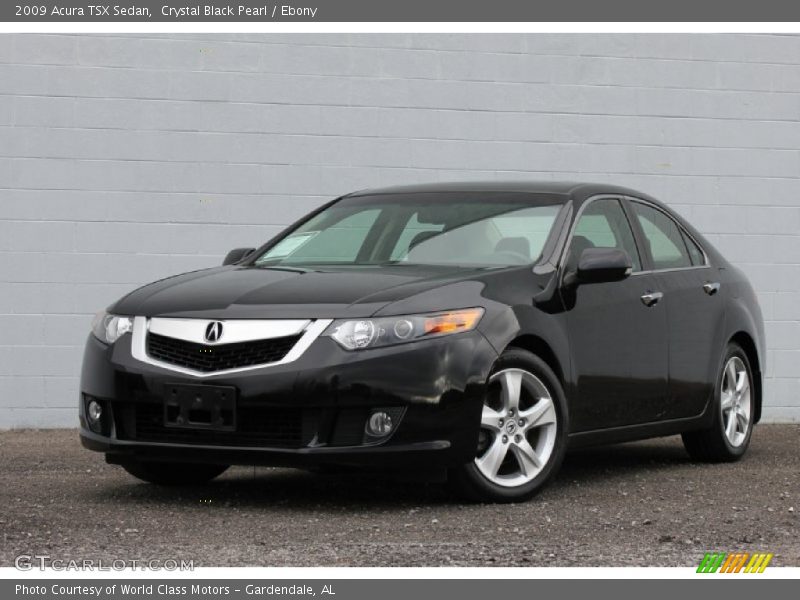 Crystal Black Pearl / Ebony 2009 Acura TSX Sedan
