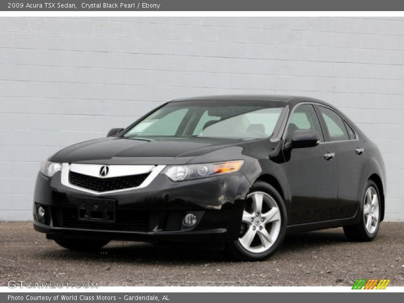 Crystal Black Pearl / Ebony 2009 Acura TSX Sedan